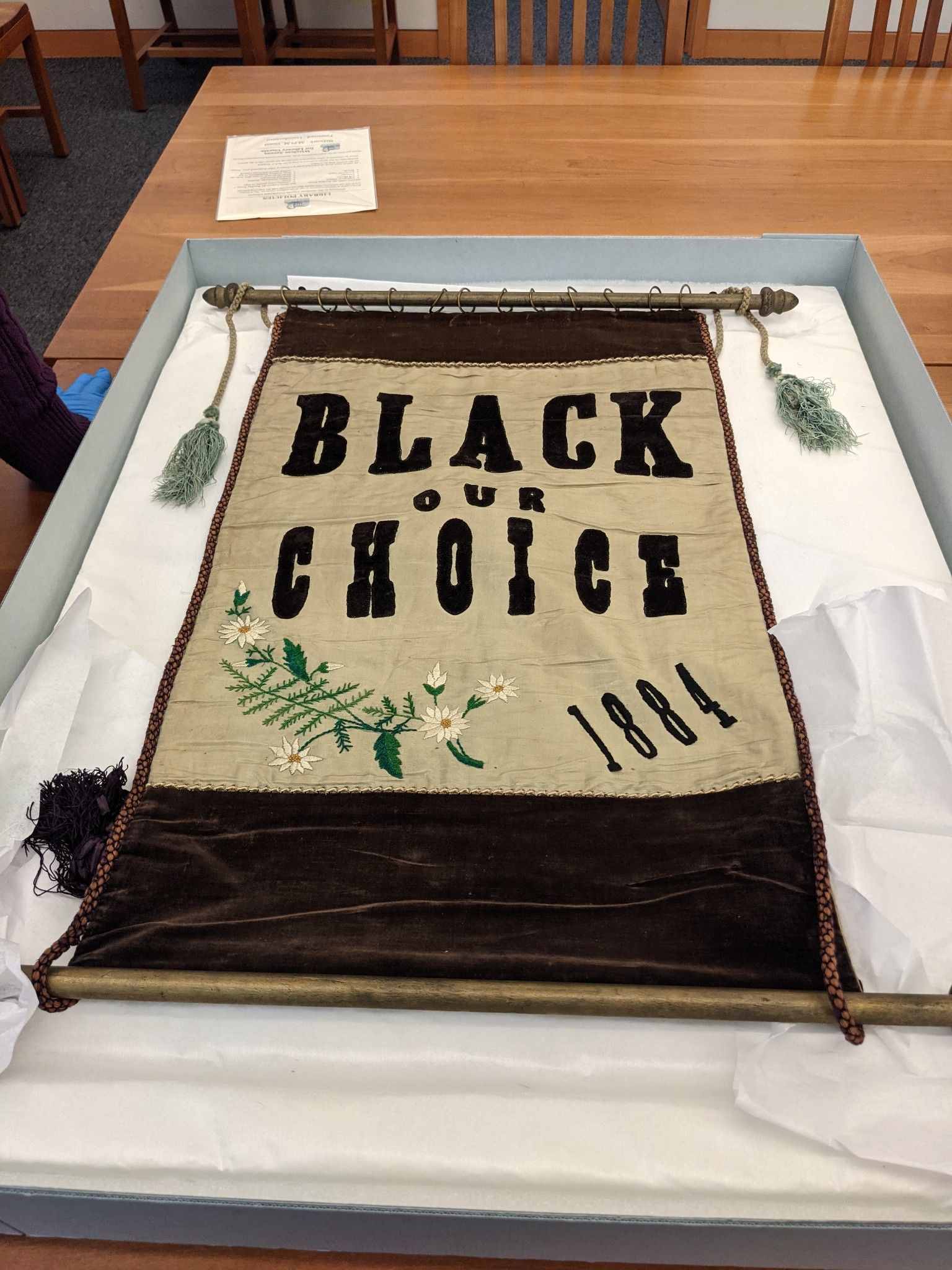 Picture of a campaign banner for John Black that says 