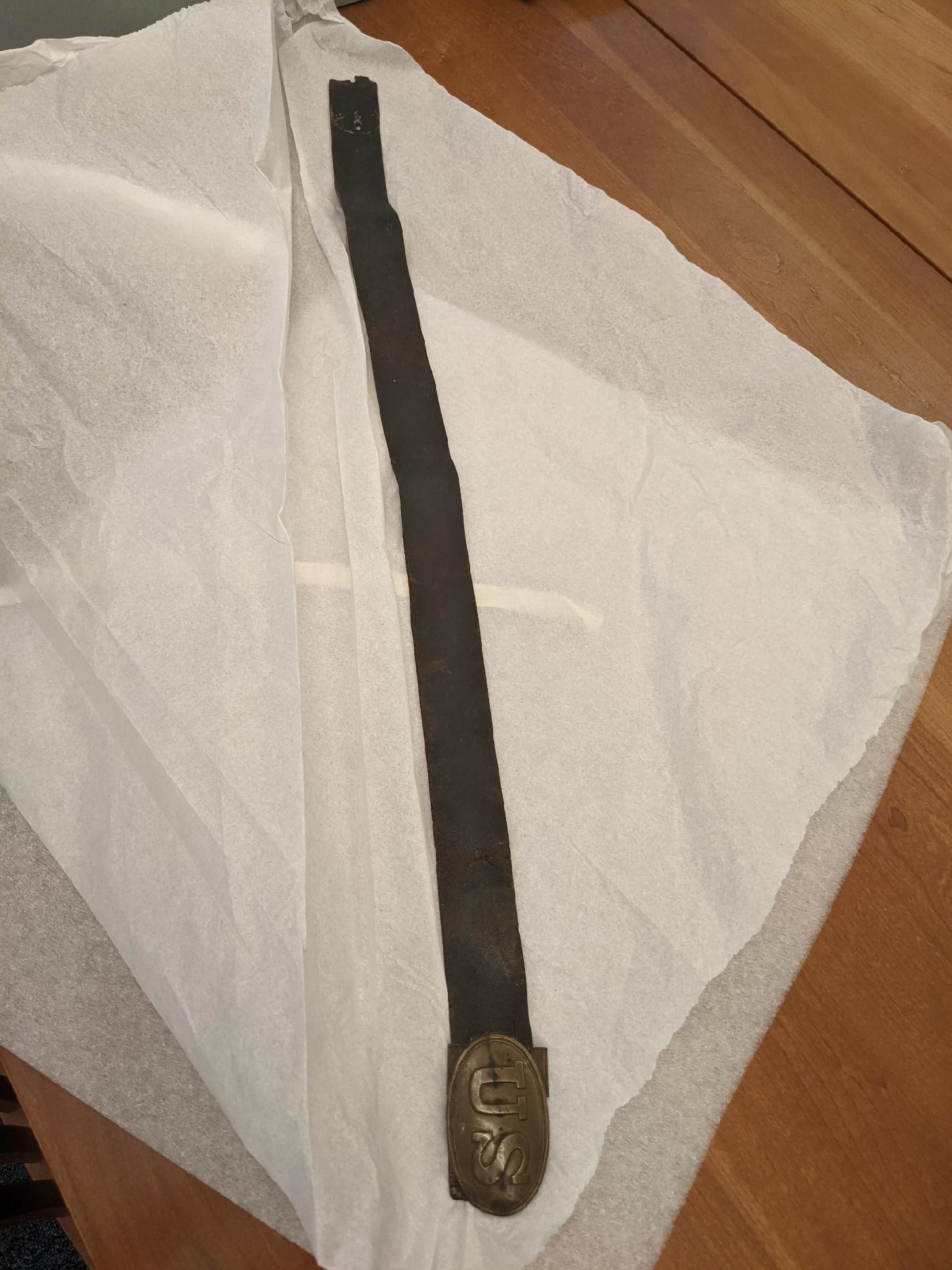Picture of the length of a belt
