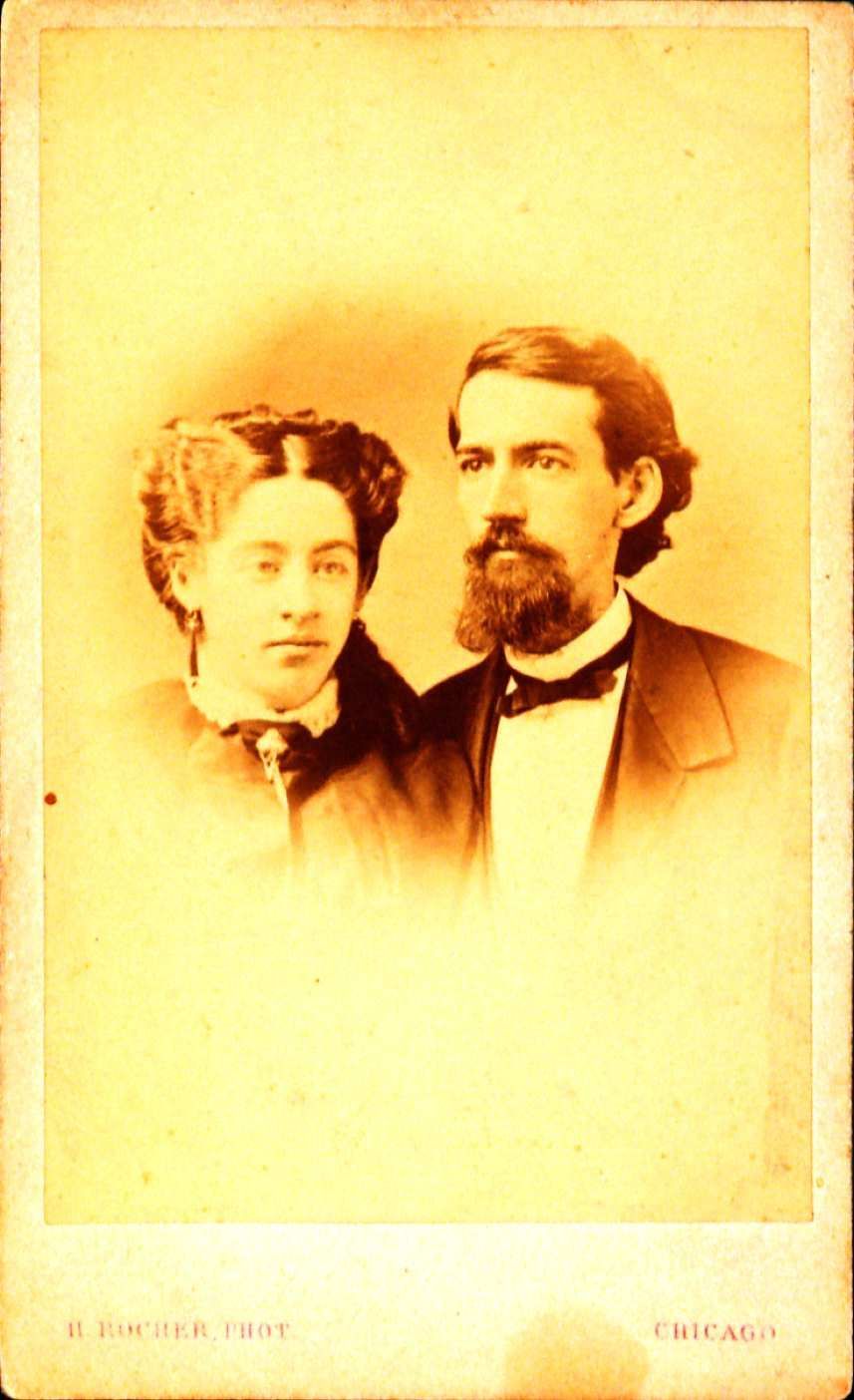 Picture of William Black with his wife next to him